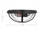 Nuvo Lincoln 2-Light Large Flush Mount, E26 60W, Matte Black, Clear Seeded 60/7672 - alternate 5